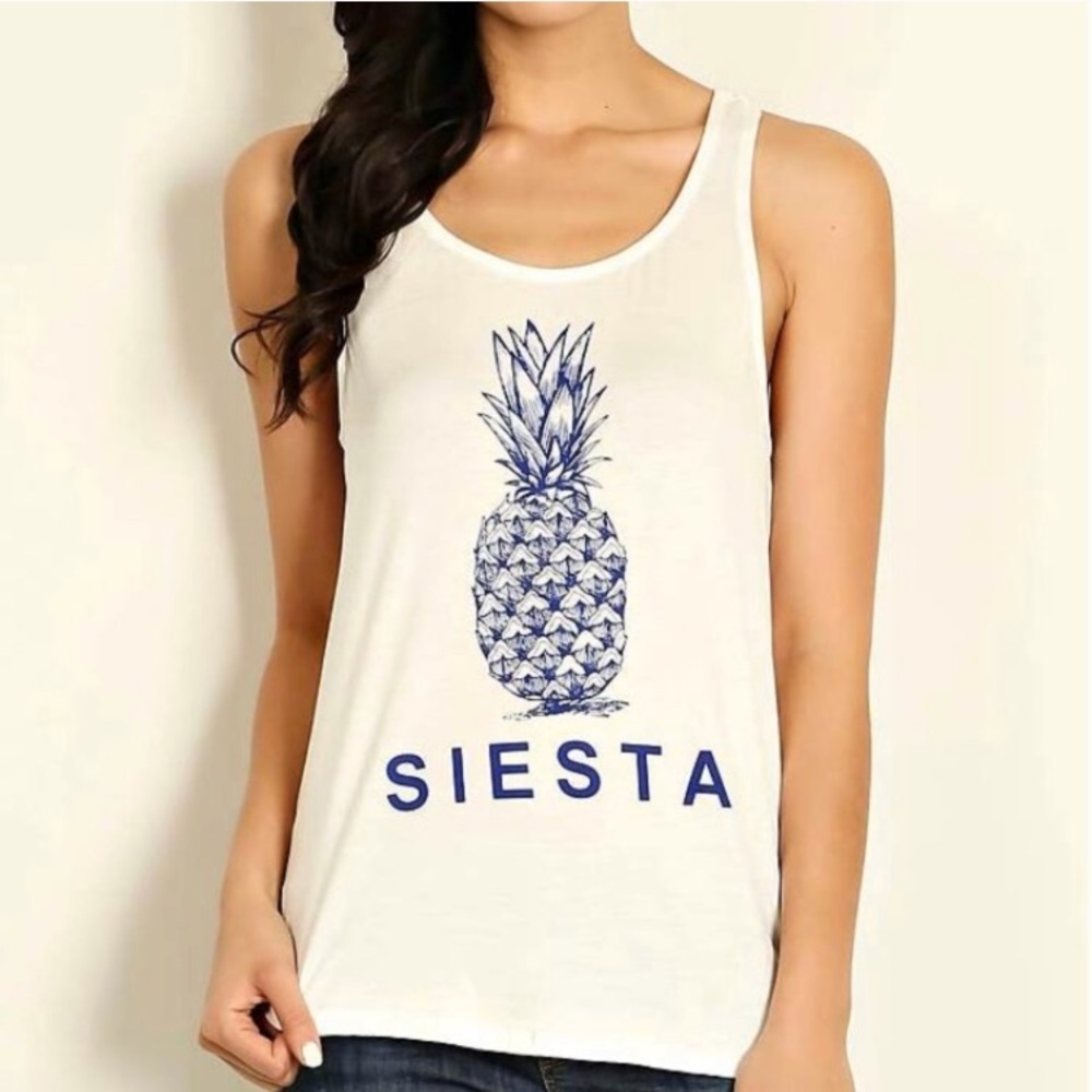 Siesta Pineapple Tank Tee